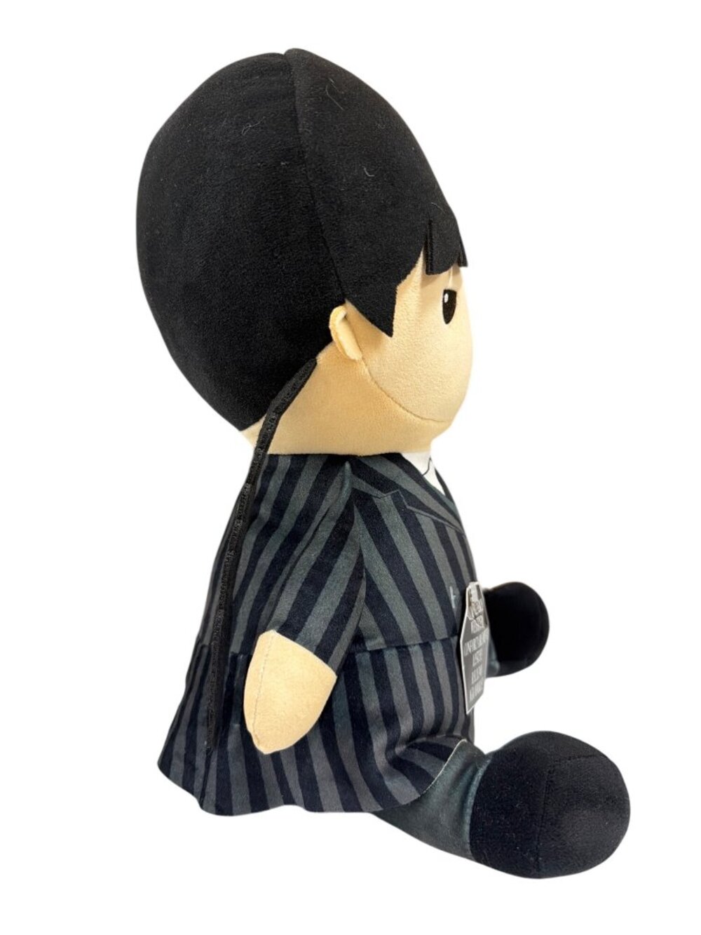 Wednesday Addams Plush Doll Weighted Striped Uniform Braided Hair 14" Just Play - Picture 7 of 8